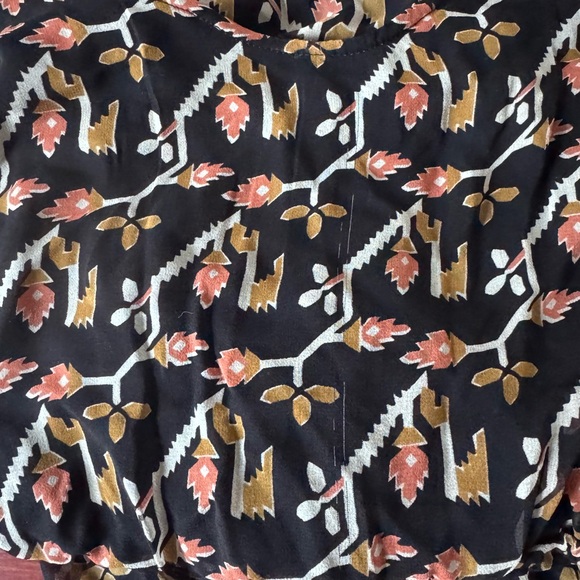 Anthropologie Dolan Rolakan Pink & Black Pattern Silk Jumpsuit Sz small - Picture 9 of 14